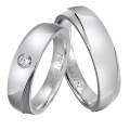 Diamond Couple Rings for Engagement - Engagement Ring